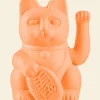 Winkekatze Lucky Cat matt orange