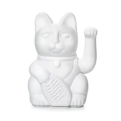 Winkekatze Lucky Cat matt weiß