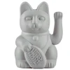 Winkekatze Lucky Cat matt grau