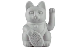 Winkekatze Lucky Cat matt grau