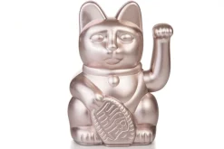 Winkekatze Lucky Cat matt rosegold