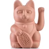Winkekatze Lucky Cat matt rosa