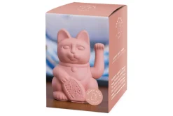 Winkekatze Lucky Cat matt rosa