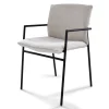 Yves Armlehnstuhl Stoff hellgrau
