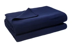 zoeppritz Soft-Fleece Decke 180 x 220 cm blau